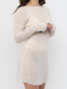 Vintage x Cream Mohair Sweater Dress (XS-M)