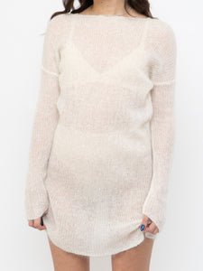 Vintage x Cream Mohair Sweater Dress (XS-M)