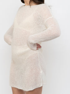 Vintage x Cream Mohair Sweater Dress (XS-M)