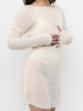 Load image into Gallery viewer, Vintage x Cream Mohair Sweater Dress (XS-M)