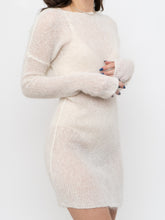 Load image into Gallery viewer, Vintage x Cream Mohair Sweater Dress (XS-M)