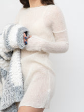 Load image into Gallery viewer, Vintage x Cream Mohair Sweater Dress (XS-M)