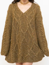 Load image into Gallery viewer, Vintage x Made in Hong Kong x Olive Mohair Sweater Dress (XS-L)