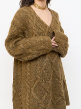 Load image into Gallery viewer, Vintage x Made in Hong Kong x Olive Mohair Sweater Dress (XS-L)