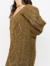 Load image into Gallery viewer, Vintage x Made in Hong Kong x Olive Mohair Sweater Dress (XS-L)