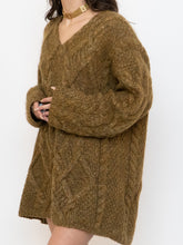 Load image into Gallery viewer, Vintage x Made in Hong Kong x Olive Mohair Sweater Dress (XS-L)