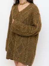 Load image into Gallery viewer, Vintage x Made in Hong Kong x Olive Mohair Sweater Dress (XS-L)