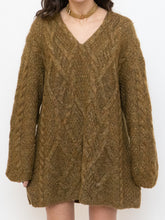 Load image into Gallery viewer, Vintage x Made in Hong Kong x Olive Mohair Sweater Dress (XS-L)