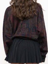 Load image into Gallery viewer, Vintage x HARRY ROSEN Green, Red &amp; Navy Patterned Knit (XS-XL)