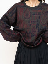 Load image into Gallery viewer, Vintage x HARRY ROSEN Green, Red &amp; Navy Patterned Knit (XS-XL)