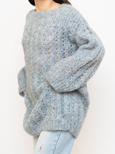 Load image into Gallery viewer, Vintage x Pale Blue Colourful Speckled Knit Sweater/Dress (XS-L)