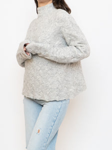 WILFRED x Mock Neck Light Grey Sweater (XS-L)