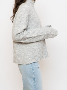 WILFRED x Mock Neck Light Grey Sweater (XS-L)