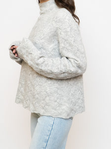 WILFRED x Mock Neck Light Grey Sweater (XS-L)