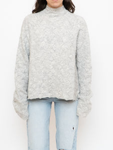 WILFRED x Mock Neck Light Grey Sweater (XS-L)