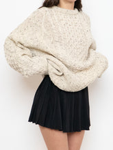 Load image into Gallery viewer, Vintage x Made in Ireland x Deadstock Cream Speckled Chunky Knit Sweater (XS-XXL)