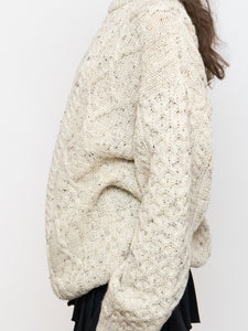 Vintage x Made in Ireland x Deadstock Cream Speckled Chunky Knit Sweater (XS-XXL)