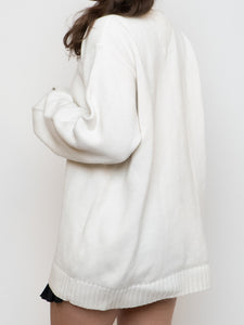 TOMMY HILFIGER x White Knit Sweater (XS-XL)