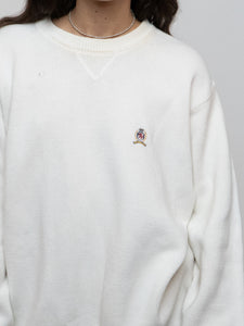 TOMMY HILFIGER x White Knit Sweater (XS-XL)
