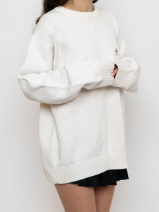 TOMMY HILFIGER x White Knit Sweater (XS-XL)