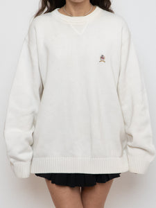 TOMMY HILFIGER x White Knit Sweater (XS-XL)