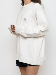 TOMMY HILFIGER x White Knit Sweater (XS-XL)
