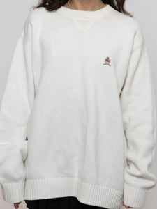 TOMMY HILFIGER x White Knit Sweater (XS-XL)