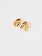 Load image into Gallery viewer, Vintage x Gold Mask Earrings