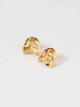 Load image into Gallery viewer, Vintage x Gold Mask Earrings