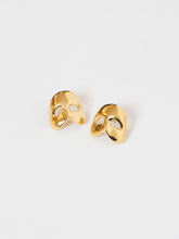 Load image into Gallery viewer, Vintage x Gold Mask Earrings