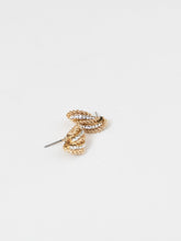 Load image into Gallery viewer, Vintage x Gold Plated Rhinestone Earrings