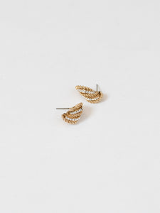 Vintage x Gold Plated Rhinestone Earrings