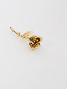 Vintage x Gold Rose Broach