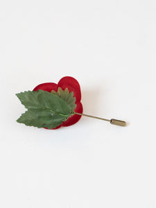 Vintage x Red Rose Broach