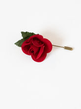 Load image into Gallery viewer, Vintage x Red Rose Broach