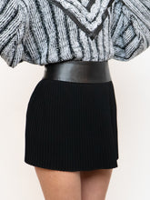 Load image into Gallery viewer, Vintage x Made in Canada x Faux Leather Pleated Mini Skirt (S, M)