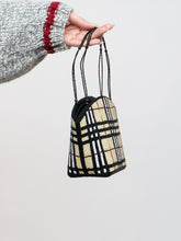 Load image into Gallery viewer, Vintage x Plaid Beaded Mini Purse