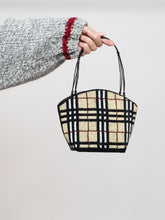 Load image into Gallery viewer, Vintage x Plaid Beaded Mini Purse