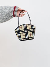 Load image into Gallery viewer, Vintage x Plaid Beaded Mini Purse