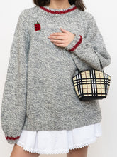 Load image into Gallery viewer, Vintage x Plaid Beaded Mini Purse