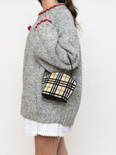 Load image into Gallery viewer, Vintage x Plaid Beaded Mini Purse