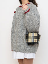 Load image into Gallery viewer, Vintage x Plaid Beaded Mini Purse