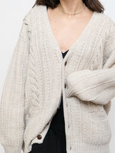 Load image into Gallery viewer, Vintage x Cozy Beige Knit Cardigan (XS-XL)