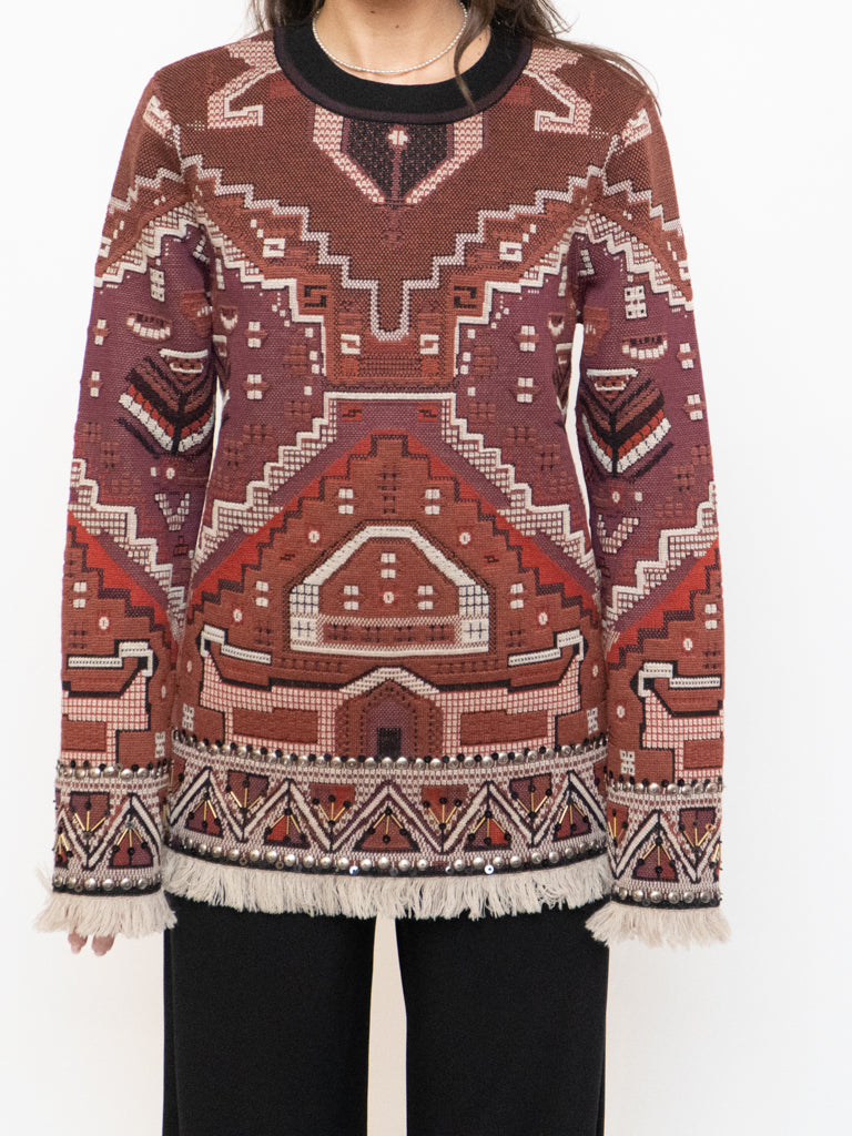 TORY BURCH x Deadstock Tapestry Sweater (XS-M)