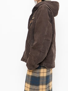 CARHARTT x Brown Worn Fleece Lined Jacket (M-XL)