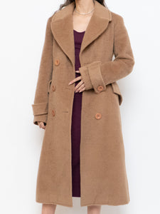 SANDRA ANGELOZZI x Camel Wool, Alpaca-Blend Jacket (XS, S)