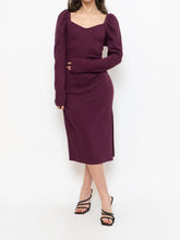 Load image into Gallery viewer, CHELSEA 28 x Burgundy Knit Bodycon Dress (M, L)