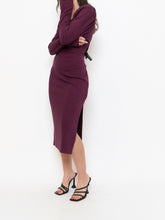 Load image into Gallery viewer, CHELSEA 28 x Burgundy Knit Bodycon Dress (M, L)