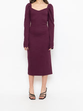 Load image into Gallery viewer, CHELSEA 28 x Burgundy Knit Bodycon Dress (M, L)