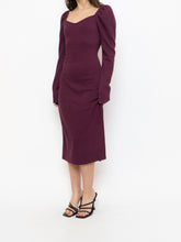 Load image into Gallery viewer, CHELSEA 28 x Burgundy Knit Bodycon Dress (M, L)